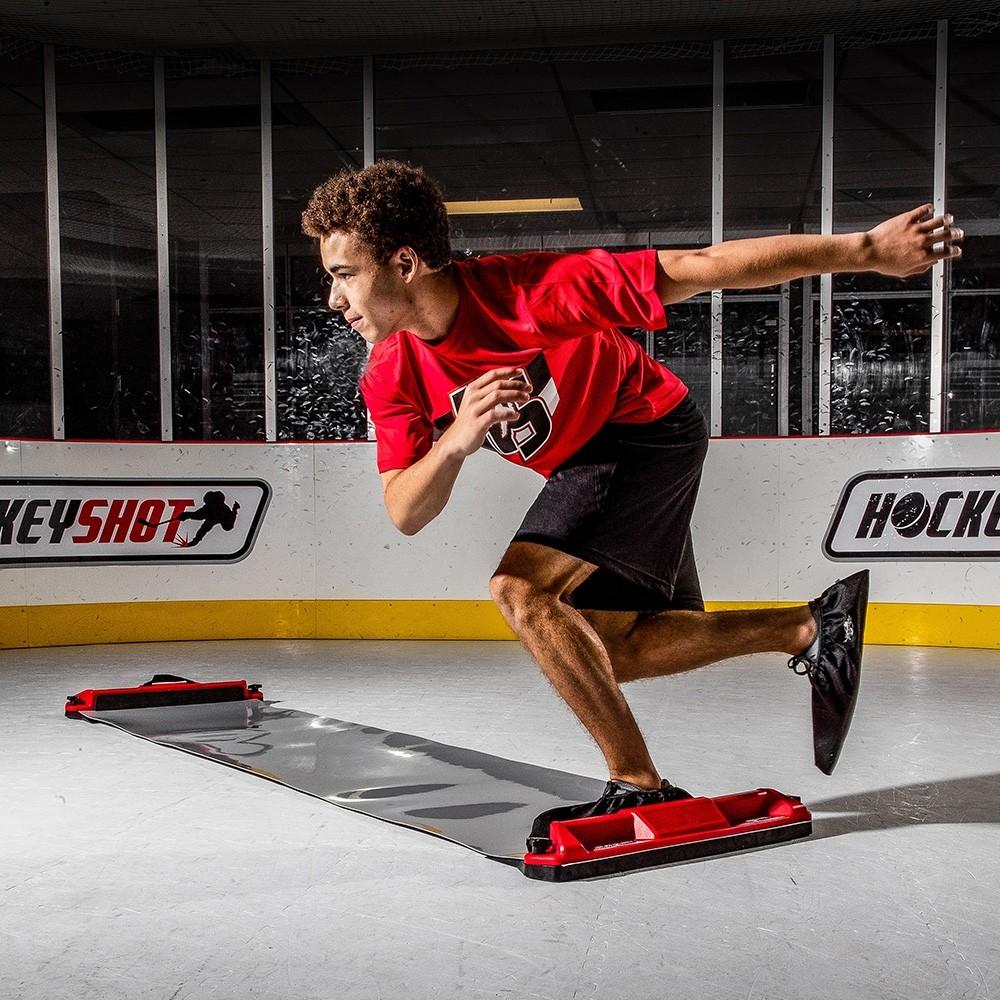 Planche coulissante d'entraînement au hockey